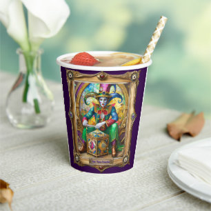 Mardi Gras Realm Portraits - The Time Traveller Pappbecher