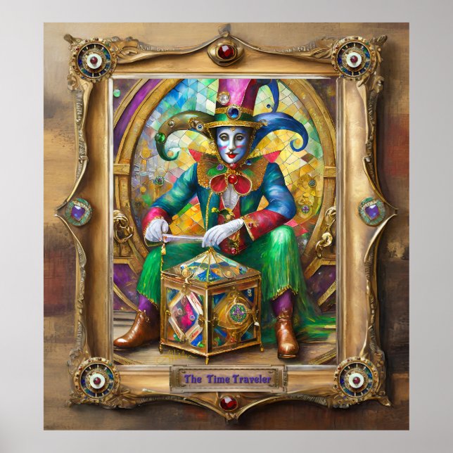 Mardi Gras Realm Portraits - The Time Traveller Poster (Vorne)