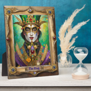 Mardi Gras Realm Porträts - Der König Fotoplatte