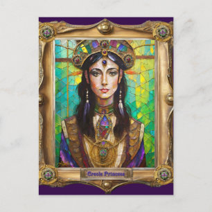 Mardi Gras Realm Porträts - Die Kreolische Prinzes Postkarte