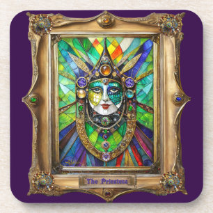 Mardi Gras Realm Porträts - Die Priesterin Getränkeuntersetzer