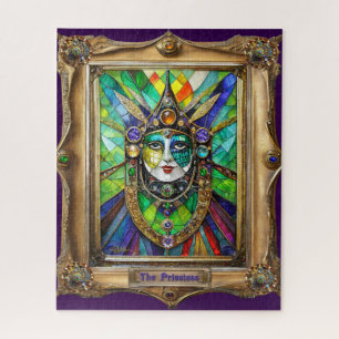 Mardi Gras Realm Porträts - Die Priesterin Puzzle