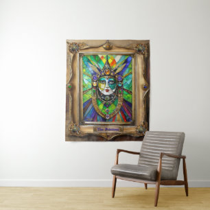 Mardi Gras Realm Porträts - Die Priesterin Wandteppich