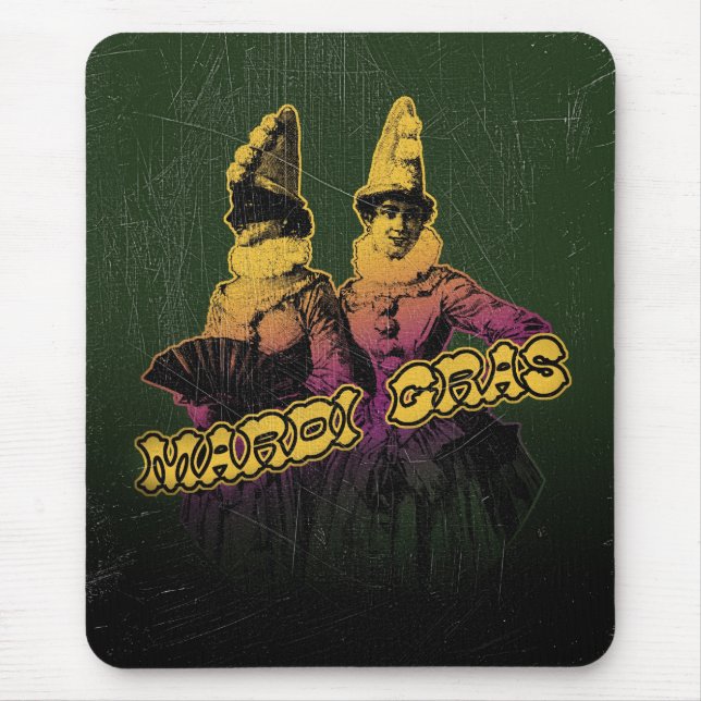 Mardi Gras Revelers Mousepad (Vorne)
