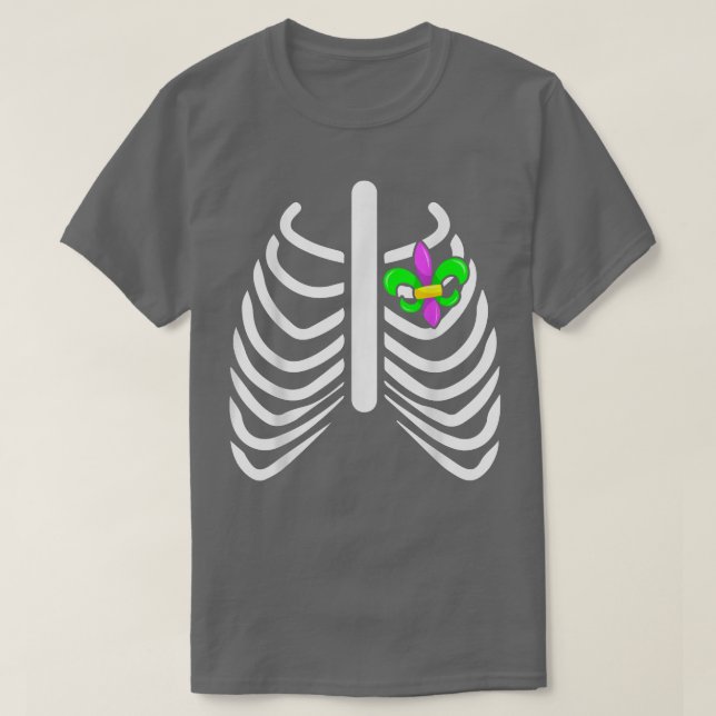 Mardi Gras Rib Herzlich willkommen im Cristallina- T-Shirt (Design vorne)