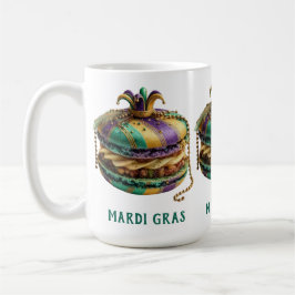 Mardi Gras Royal Macaron Kaffeetasse