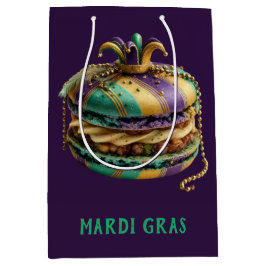 Mardi Gras Royal Macaron Mittlere Geschenktüte