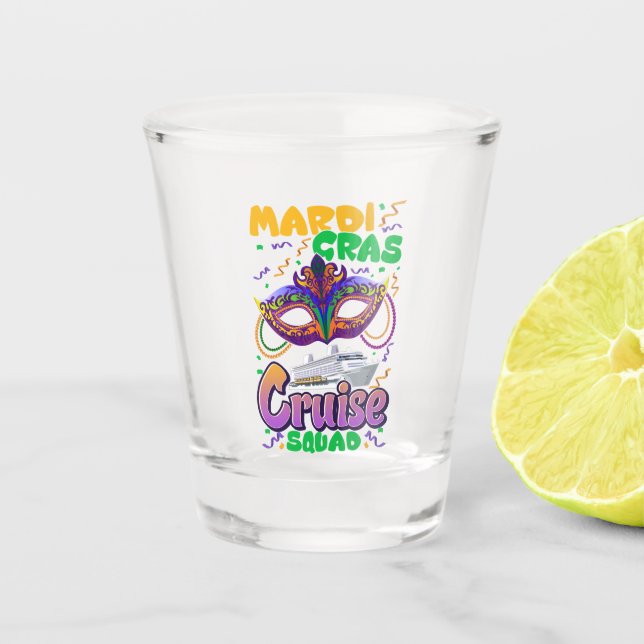 Mardi Gras Schifffahrtsgesellschaft Luganersee Schnapsglas (Vorderseite)