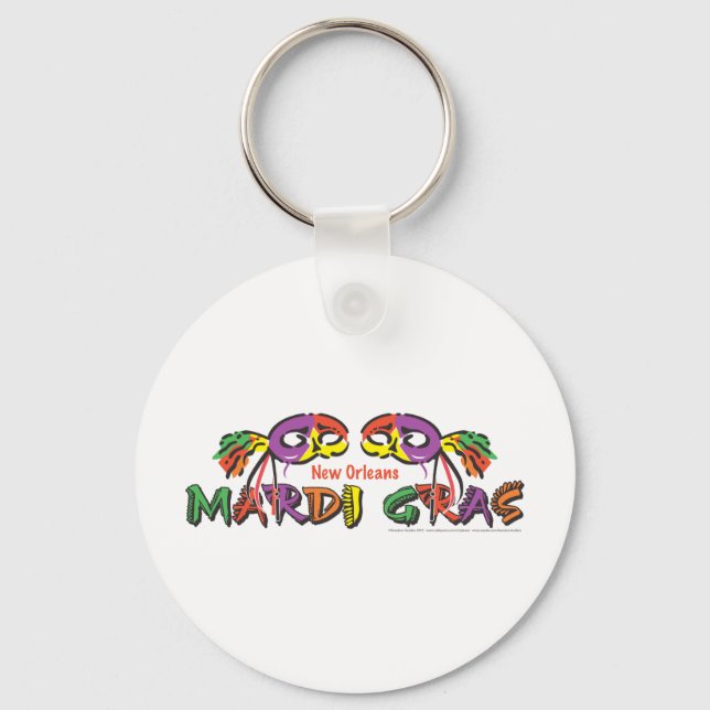 Mardi Gras Schlüsselanhänger (Vorderseite)