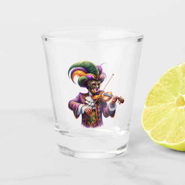 Mardi Gras  Schnapsglas (Vorderseite)