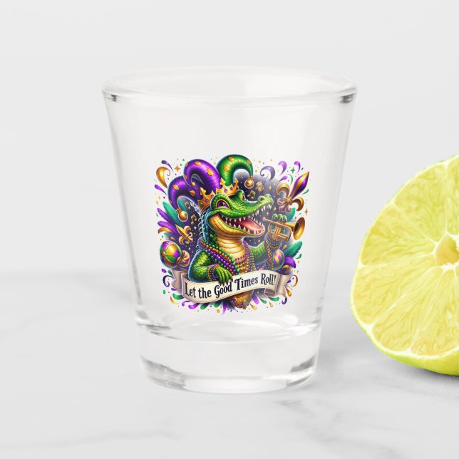 Mardi Gras  Schnapsglas (Vorderseite)