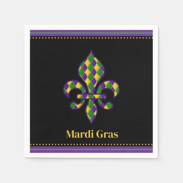 Mardi Gras Serviette (Vorderseite)
