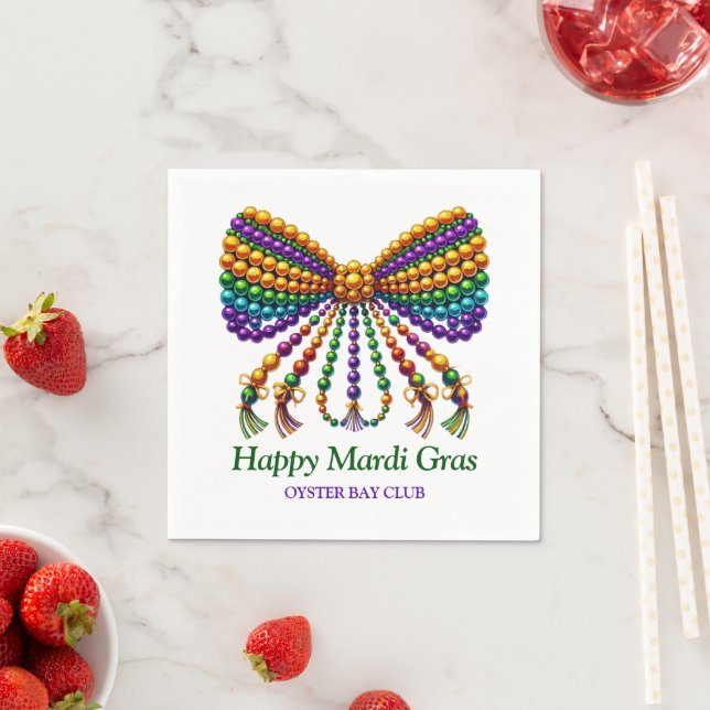 Mardi Gras Serviette (Beispiel)