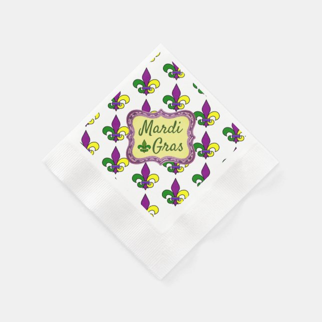 Mardi Gras Serviette (Ecke)