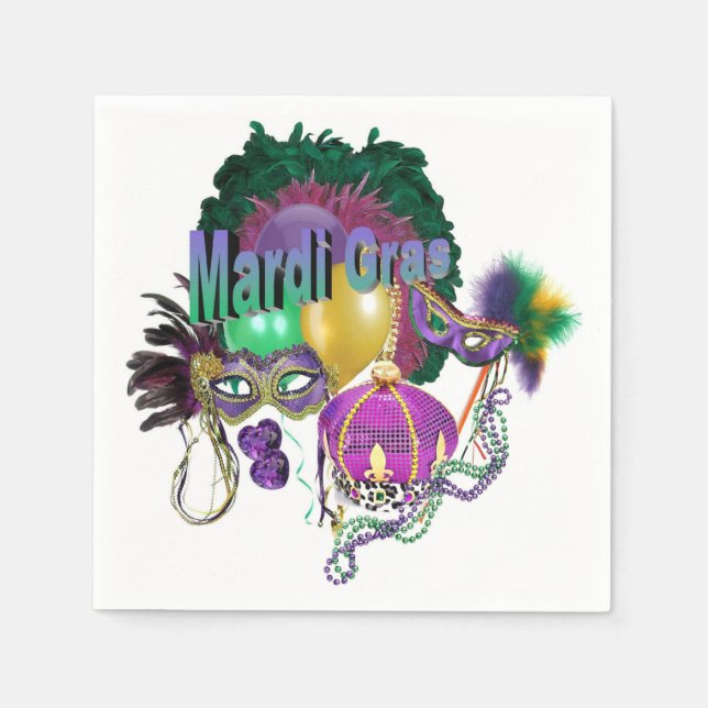 Mardi Gras Serviette (Vorderseite)