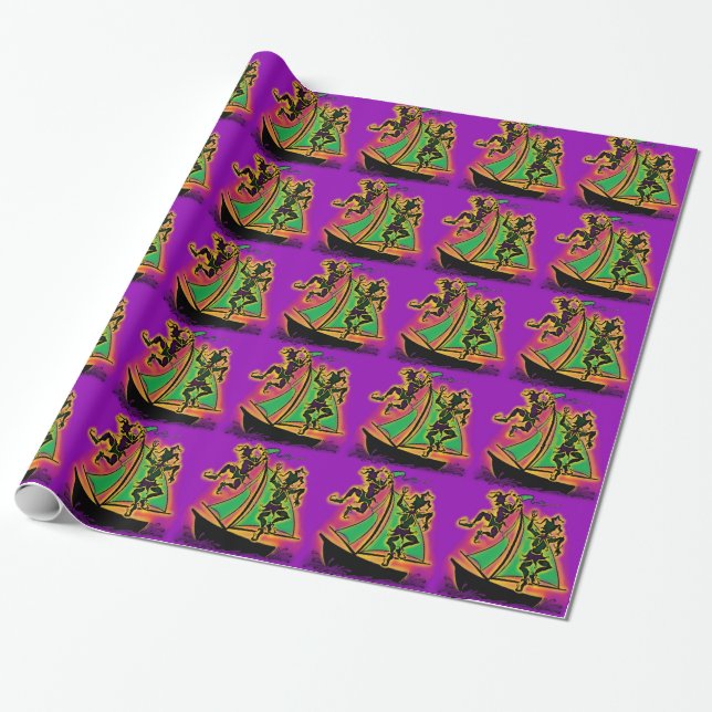 Mardi Gras Ship of Fools Geschenkpapier (Ungerollt)