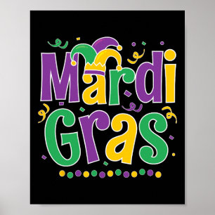 Mardi Gras Shirt Fun 2025 Mardi Gras Party Kinder Poster