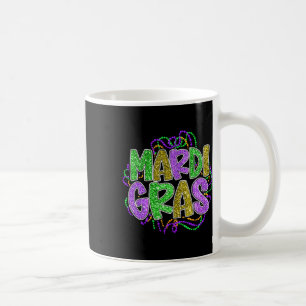 Mardi Gras-Shirts für Frauen Leopardendruck Lustig Kaffeetasse