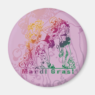 Mardi Gras Showgirls Magnet