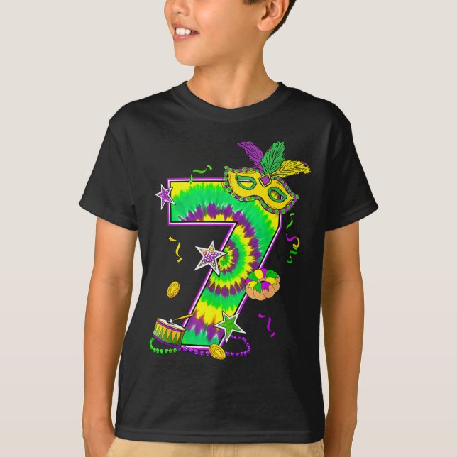 Mardi Gras Six Seven 6 7 Matching Costume Couple M T-Shirt (Vorderseite)