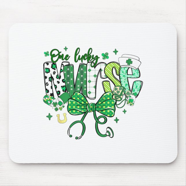 Mardi Gras Six Seven 6 7 Meme Bruh Mardigator Alli Mousepad (Vorne)