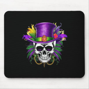 Mardi Gras Skull Karneval Jazz Mousepad