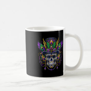 Mardi Gras Skull Top Hat New Orleans Hexendoktor Kaffeetasse