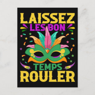 Mardi Gras Spielkarten Six Seven Deck Trucker Feiertagspostkarte