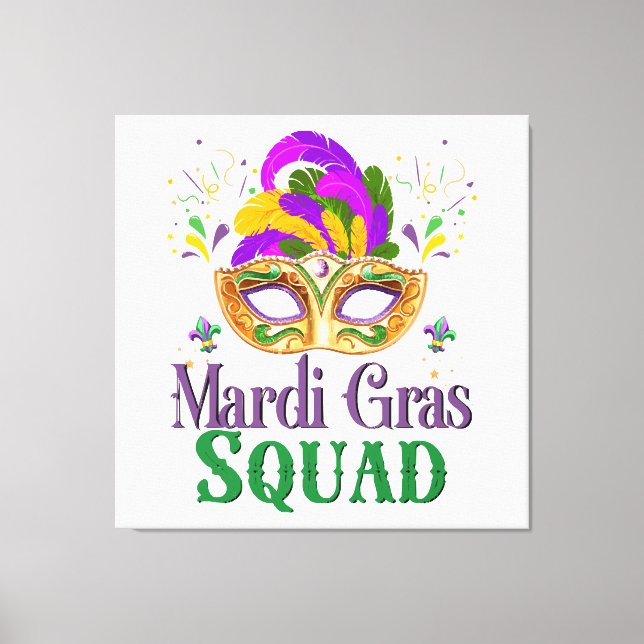 Mardi Gras Squad Leinwanddruck (Vorderseite)