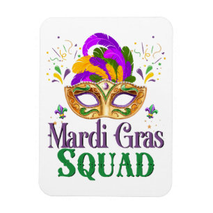 Mardi Gras Squad Magnet