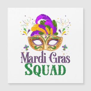 Mardi Gras Squad Magnetkarte