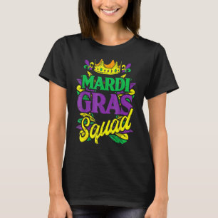 Mardi Gras Squad Matching Karneval Parade Party T-Shirt