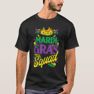 Mardi Gras Squad Matching Karneval Parade Party T-Shirt