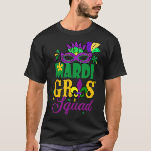Mardi Gras Squad New Orleans Carnival Lilie T-Shirt