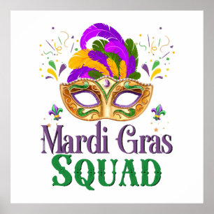 Mardi Gras Squad Poster