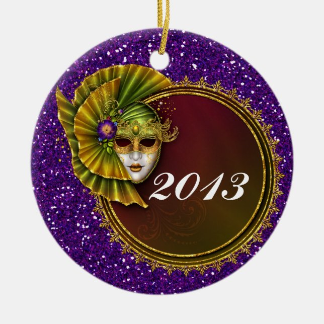 Mardi Gras - SRF Keramikornament (Vorne)