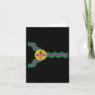 Mardi Gras St. Louis Flag Seelengestört Karte