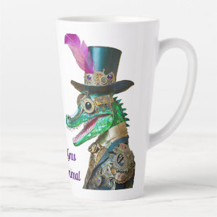 Mardi Gras Steampunk Party Animal Alligator Milchtasse