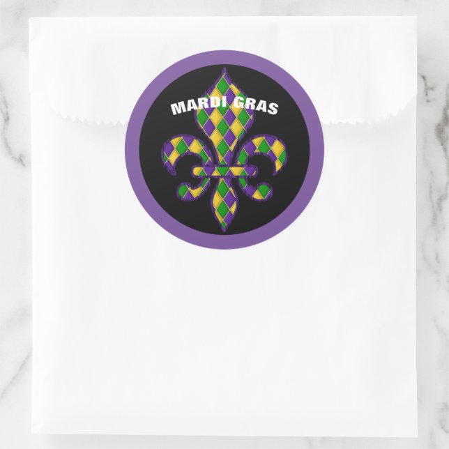 Mardi Gras Sticker (Tasche)