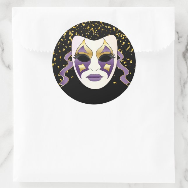 Mardi Gras Sticker (Tasche)