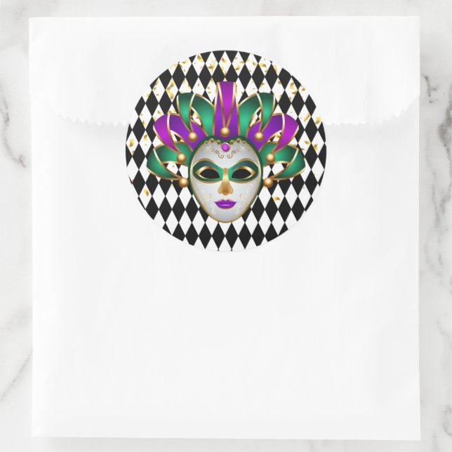 Mardi Gras Sticker (Tasche)