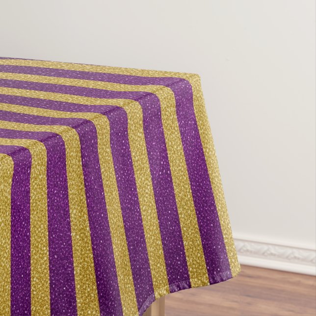 Mardi Gras Streifen Tischdecke (Beispiel)