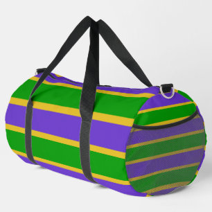 Mardi Gras Stripes Duffle Bag