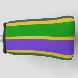 Mardi Gras Stripes Golf Headcover