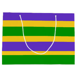 Mardi Gras Stripes Große Geschenktüte
