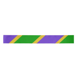 Mardi Gras Stripes Satinband