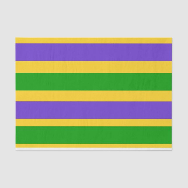Mardi Gras Stripes Seidenpapier (Vorderseite)