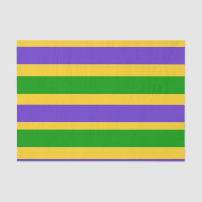 Mardi Gras Stripes Seidenpapier (Vorderseite)
