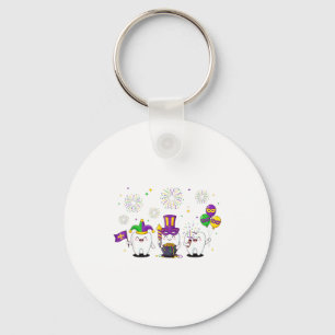Mardi Gras Süße Drei Zähne Perlen Mardi Gras Denti Schlüsselanhänger