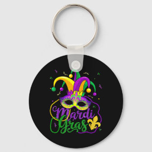 Mardi Gras T-Shirt für Frauen Kinder Männer Beads Schlüsselanhänger